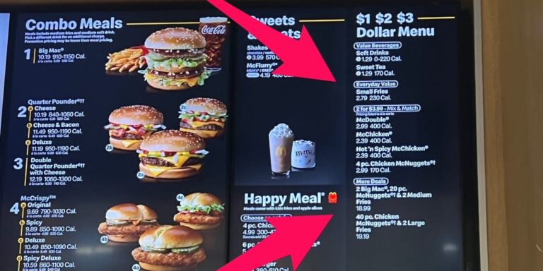 Mcdonalds Menu Value Meals With Prices
