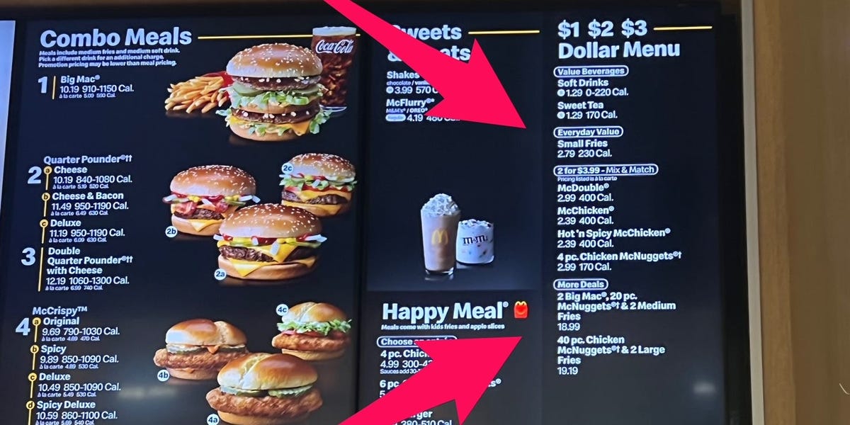 Mcdonalds Menu Value Meals With Prices
