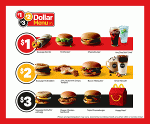 Mcdonalds Value Menu With Prices